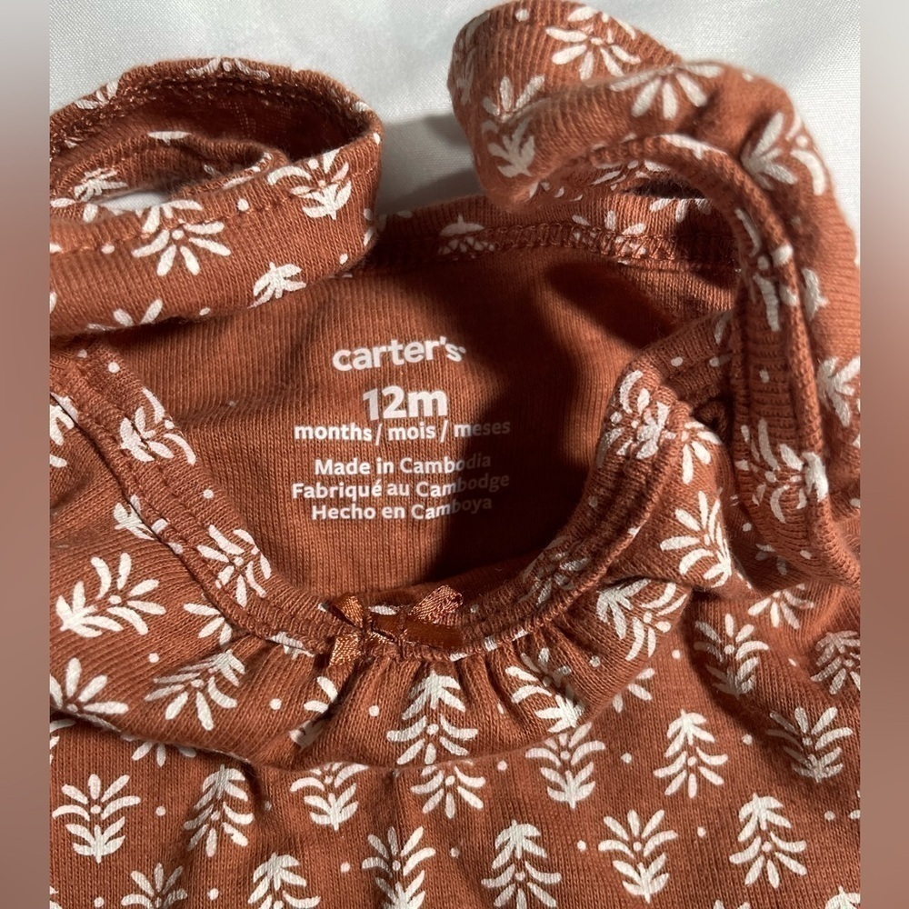 Carter’s Toddler Girls Jumper Sleeveless One Piece NWT Sz 12M - Picture 3 of 5